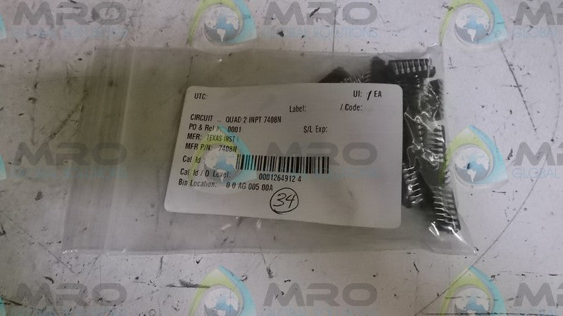 LOT OF 33 DM7408N INTERGRATED CIRCUIT *NEW NO BOX*