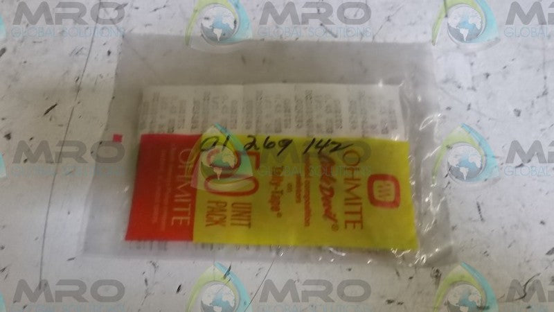 LOT OF 50 OHMITE RC20GF434J RESISTORS *NEW IN FACTORY BAG*