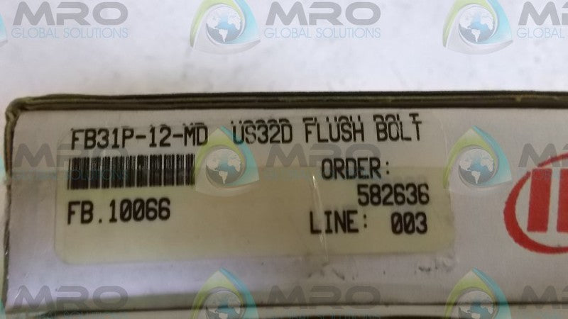 INGERSOLL RAND FB31P-12-MD HINDGE FLUSH BOLT SET * NEW IN BOX *