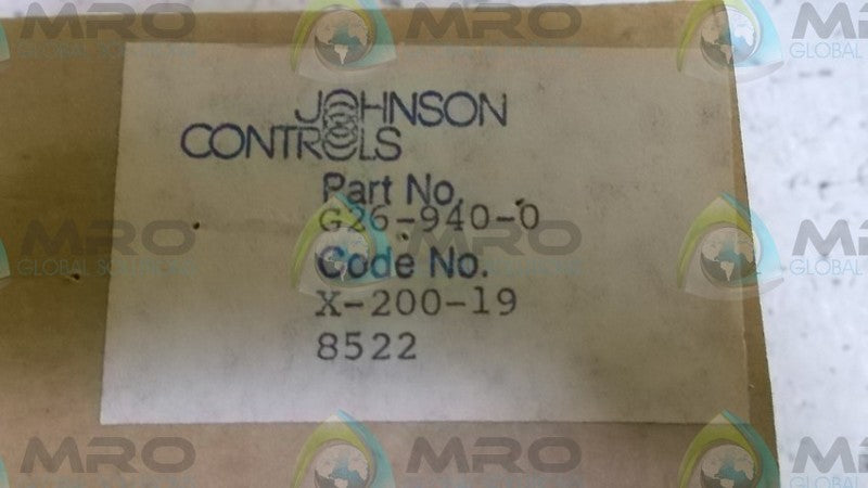 JOHNSON CONTROL G26-940-0 PRESSURE GAUGE * NEW IN BOX*
