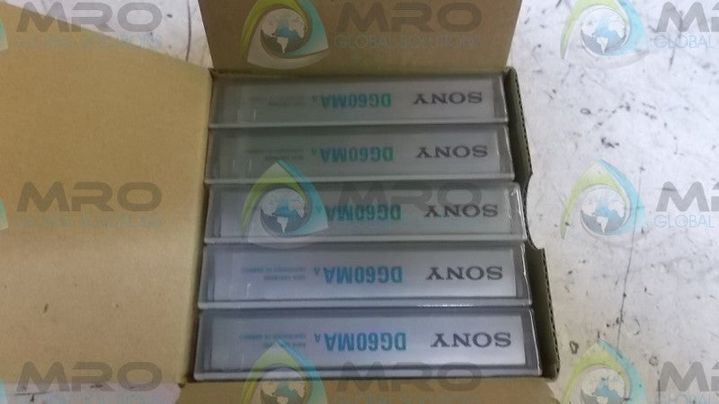 LOT OF 5 SONY DG60MA TAPE CARTRIDGES *NEW IN BOX*