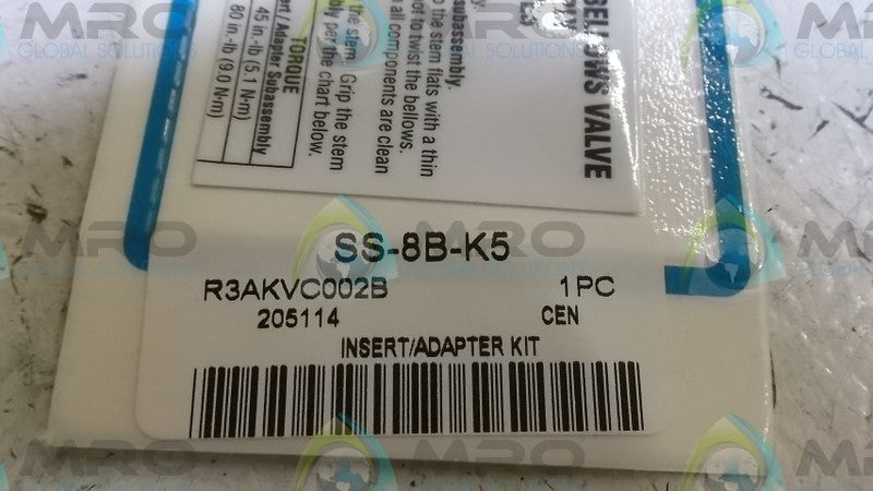 SWAGELOK SS-8B-K5 ADAPTER KIT *NEW IN BOX*