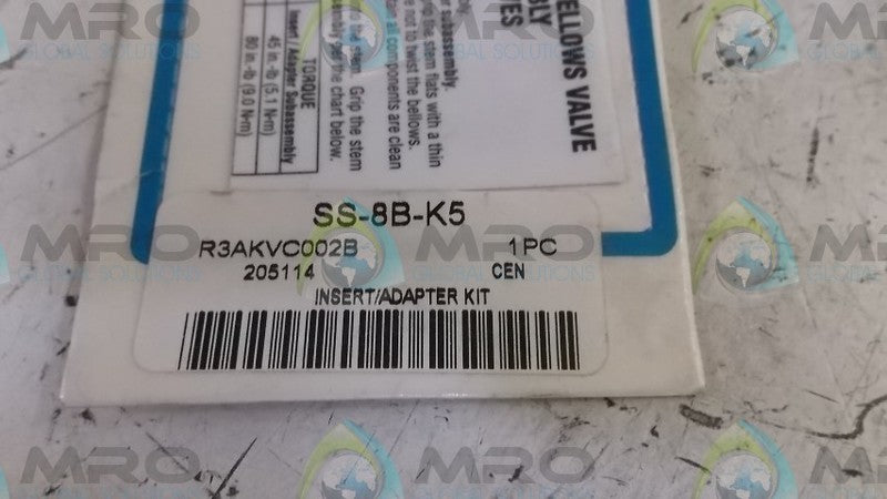 SWAGELOCK SS-8B-K5 ADAPTER KIT * NEW IN FACTORY BAG *