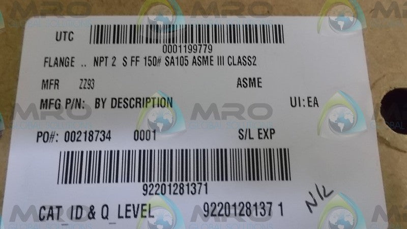 INDUSTRIAL MRO ZZ93 FLANGE * NEW NO BOX *