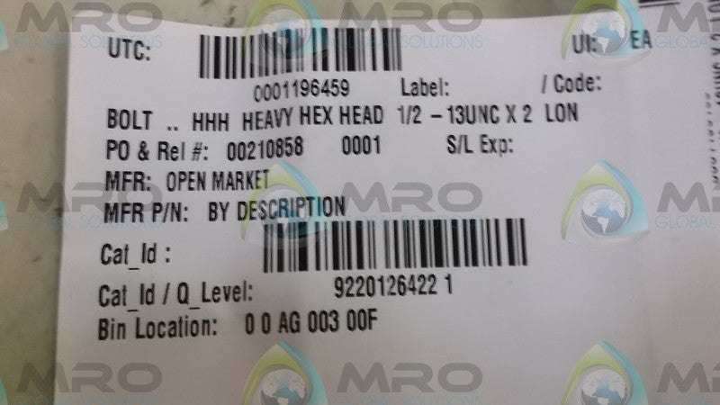 LOT OF 4 00210858 BOLT *NEW NO BOX*