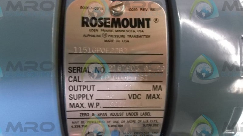 ROSEMOUNT 1151GP0E22B2 PRESSURE TRANSMITTER * NEW IN BOX *