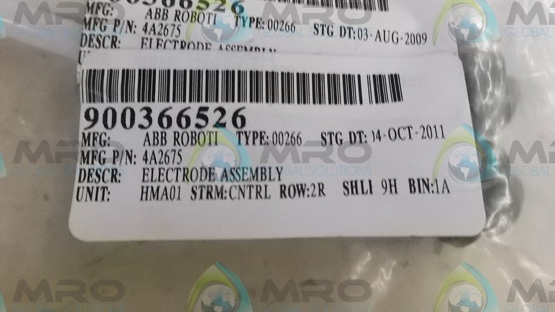 LOT OF 2 ABB 4A2675 ELECTRODE ASSEMBLY *NEW NO BOX*