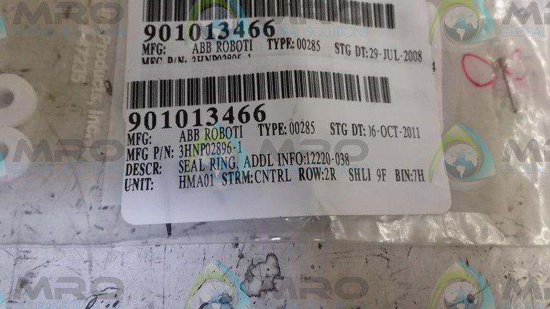 LOT OF 2 ABB 3HNP02896-1 SEAL RING *NEW NO BOX*