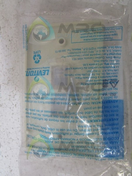 LEVITON 41080-2IP WALL PLATE * NEW IN FACTORY BAG *
