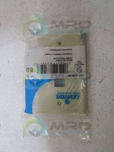 LEVITON 41080-2IP WALL PLATE * NEW IN FACTORY BAG *