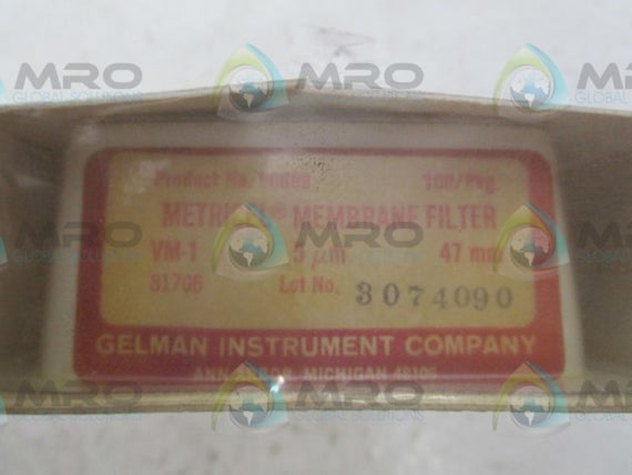 GELMAN VM-1 FILTER * NEW IN BOX *