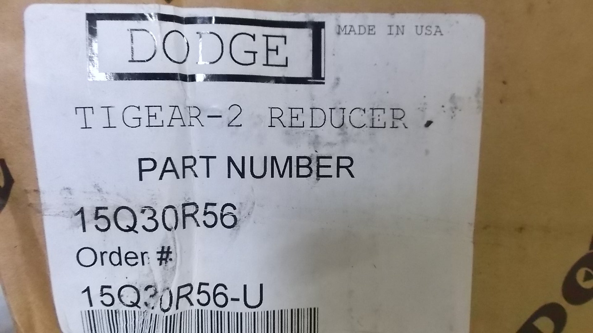 DODGE 15Q30R56 GEAR REDUCER * NEW IN BOX *