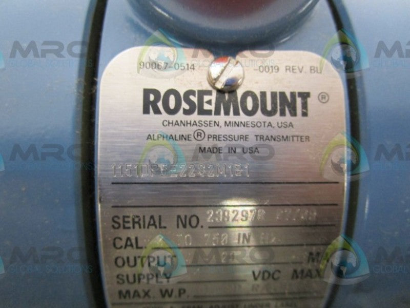 ROSEMOUNT 1151DP5E22SM1B1 W/ TWO 1199DNC10SSCW70LA00 * NEW IN BOX *