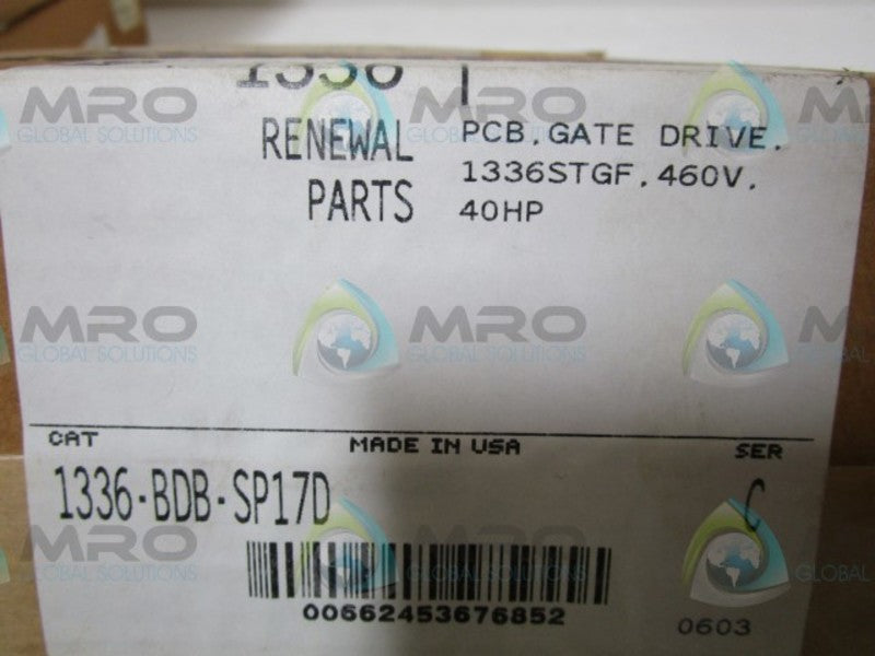 ALLEN BRADLEY 1336-BDB-SP17D SER. C GATE DRIVER BOARD * NEW IN BOX *