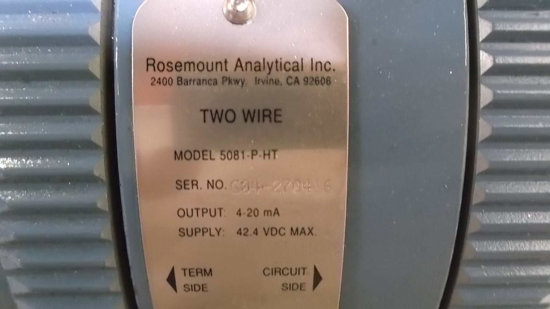 ROSEMOUNT 5081-P-HT TRANSMITTER NSMP