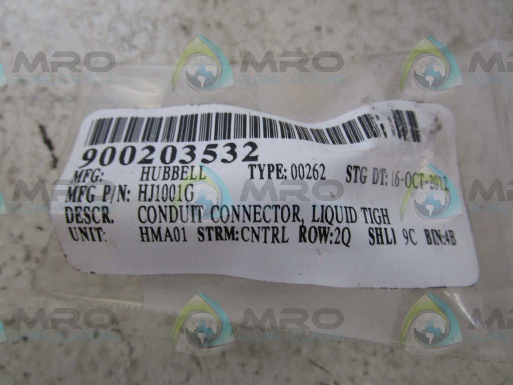 LOT OF 28 HUBBELL HJ1001G CONNECTOR *NEW NO BOX*