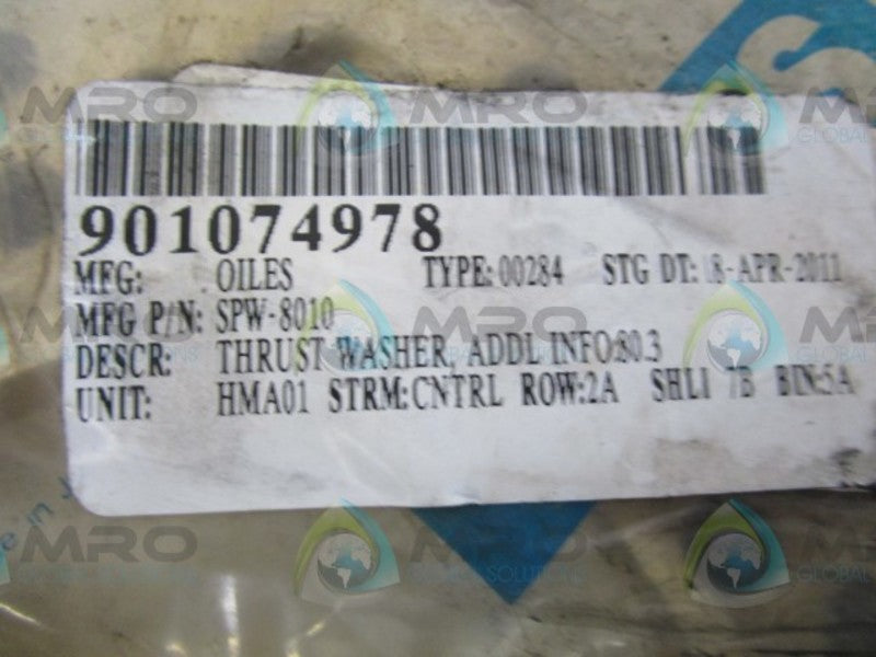 OILES SPW-8010 THRUST WASHER * NEW IN FACTORY BAG *