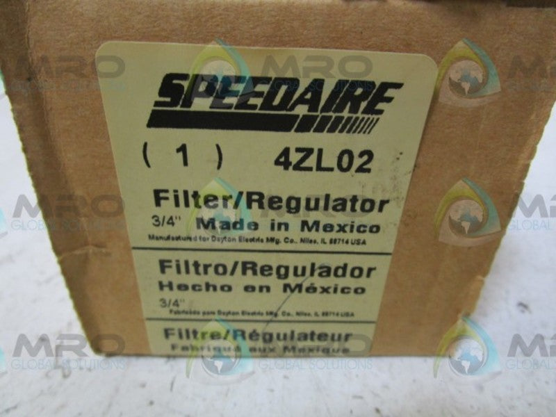 SPEEDAIRE 4ZL02 FILTER REGULATOR *NEW IN BOX *