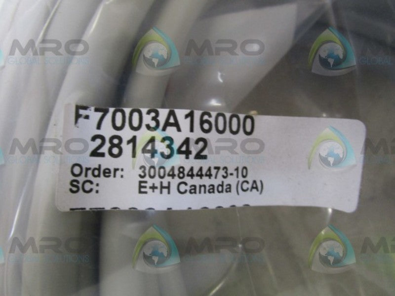 ENDRESS+HAUSER F7003A16000 CABLE * NEW IN FACTORY BAG *