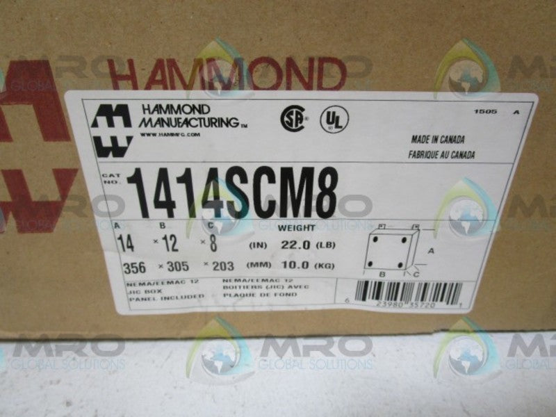 HAMMOND 1414SCM8 ENCLOSURE * NEW IN BOX *