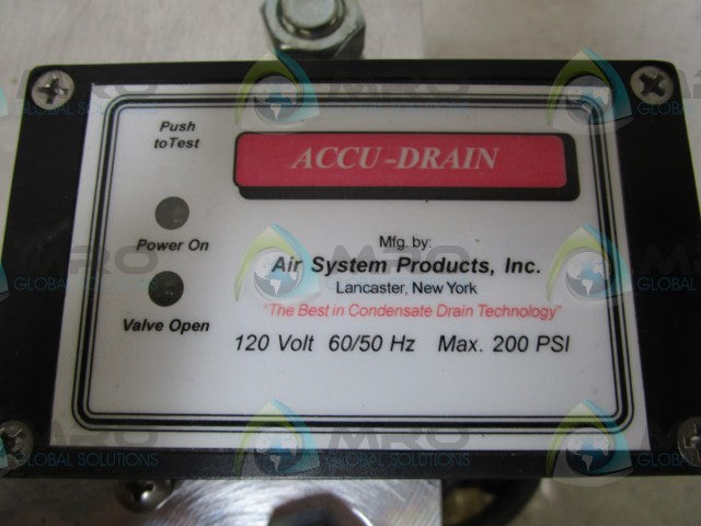 ACCU-DRAIN ACD5 DRAIN VALVE * NEW IN BOX *