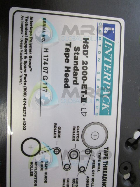 INTERPACK HSD 2000-ET-II-LD CARTON TAPE HEAD SEALER * NEW IN BOX *