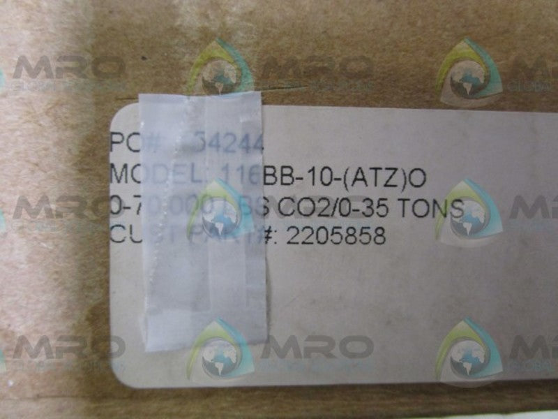 INDUSTRIAL MRO 116BB-10-(ATZ)O GAUGE * NEW IN BOX *
