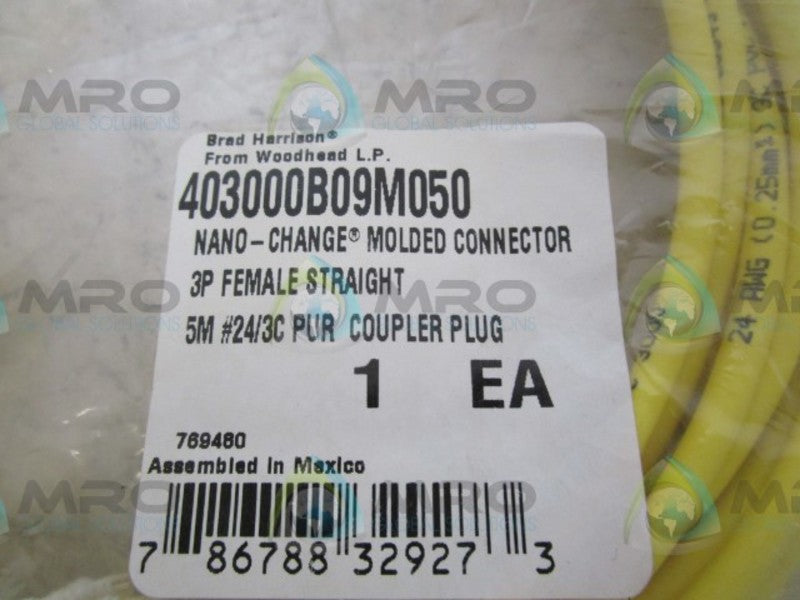DANIEL WOODHEAD 403000B09M050 CABLE * NEW IN FACTORY BAG *
