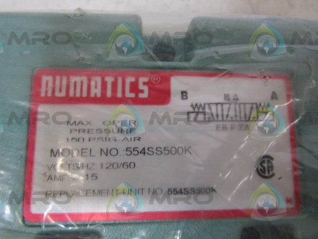 NUMATICS 554SS500K CONTROL VALVE * NEW IN FACTORY BAG *