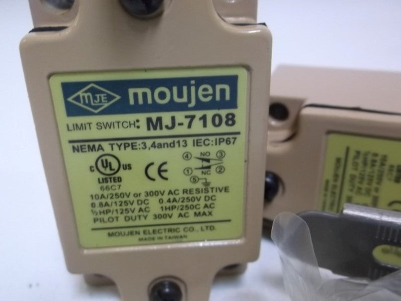 LOT OF 2 MOUJEN MJ7108 LIMIT SWITCH *NEW IN BOX*