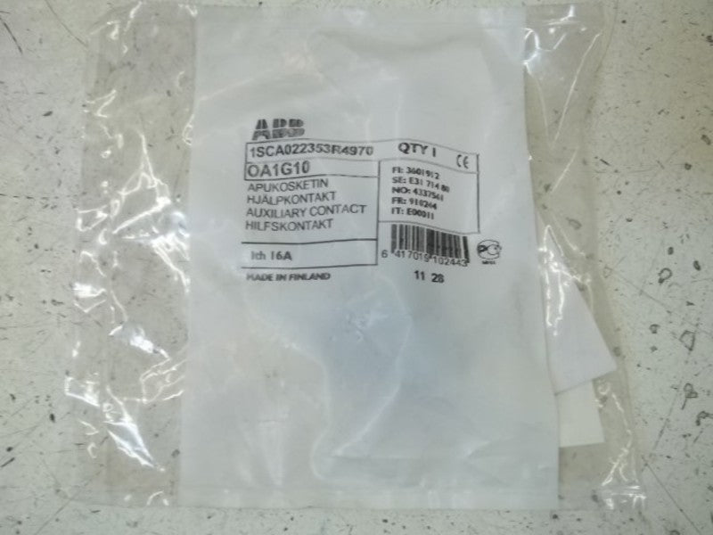 ABB OA1G10 1SCA022353R4970 AUXILIARY CONTACT * NEW IN FACTORY BAG *