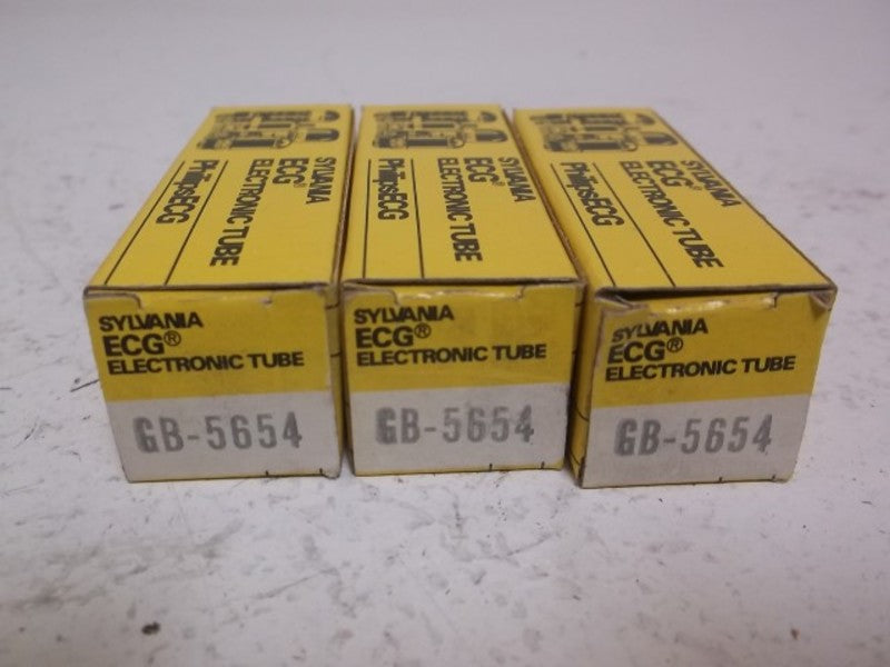 LOT OF 3 SYLVANIA GB-5654 ELECTRONIC TUBE *NEW IN BOX*