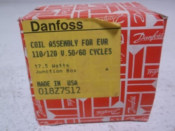 DANFOSS 018Z7512 SOLENOID COIL * NEW IN BOX *