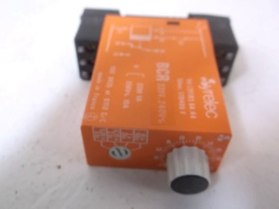 SYRELEC BCR TIMER DELAY RELAY 220VAC * NEW IN BOX *