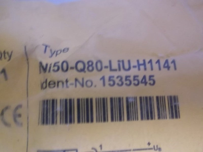 TURCK NI50-Q80-LIU-H1141 INDUCTIVE SENSOR ANALOG * NEW IN A BAG *