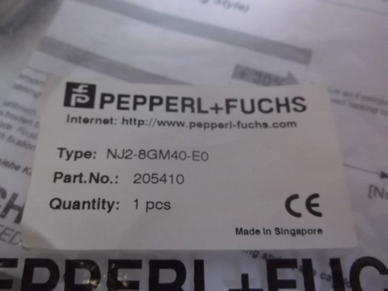 PEPPERL+FUCHS NJ2-8GM40-E0 INDUCTIVE DC SENSOR * NEW IN A BAG *