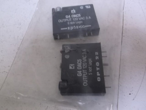 LOT OF 2 OPTO 22 G4-0AC5 MODULE OUTPUT *NEW NO BOX*
