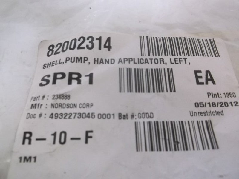 NORDSON 234888 HAND APPLICATOR SHELL LEFT * NEW NO BOX *