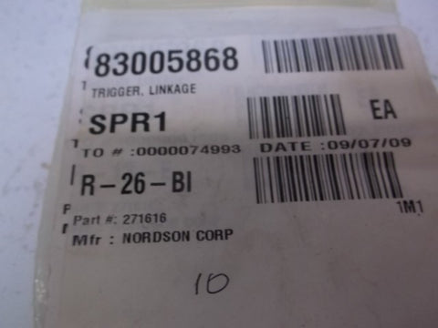 LOT OF 10 NORDSON 271616 LINKAGE TRIGGER *NEW NO BOX*