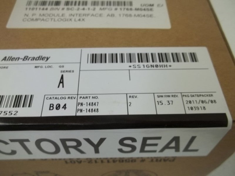 ALLEN BRADLEY 1768-M04SE SER. A  F/W 15.37 DATE2011* FACTORY SEALED *