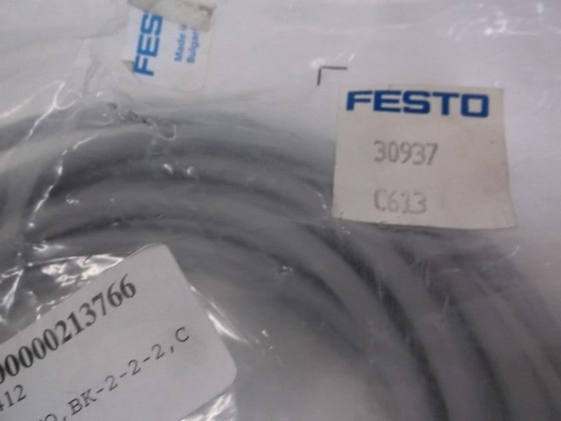 FESTO 30937 PLUG SOCKET W/CABLE * FACTORY BAG *