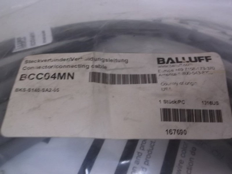 BALLUFF BKS-S140-SA2-05 CONNECTOR/CONNECTING CABLE * NEW IN BAG *