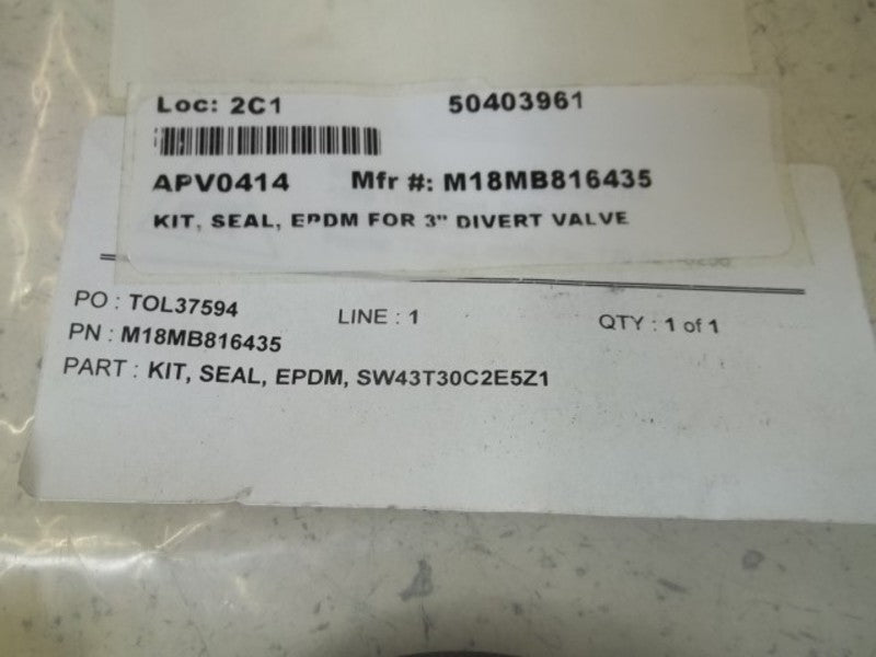 APV M18MB816435 SEAL KIT * NEW IN FACTORY BAG *