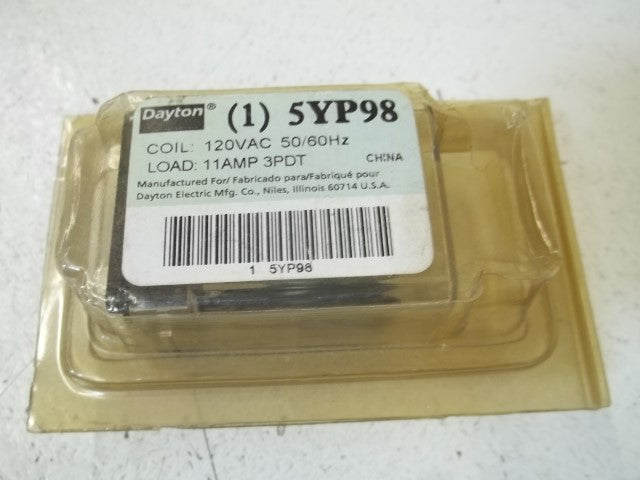 LOT OF 3 DAYTON 5YP98 SOLID STATE RELAY 120VAC 50/60HZ 11AMP *ORIGINAL PACKAGE*