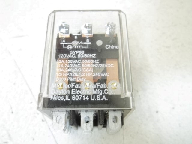 LOT OF 3 DAYTON 5YP98 SOLID STATE RELAY 120VAC 50/60HZ 11AMP *ORIGINAL PACKAGE*