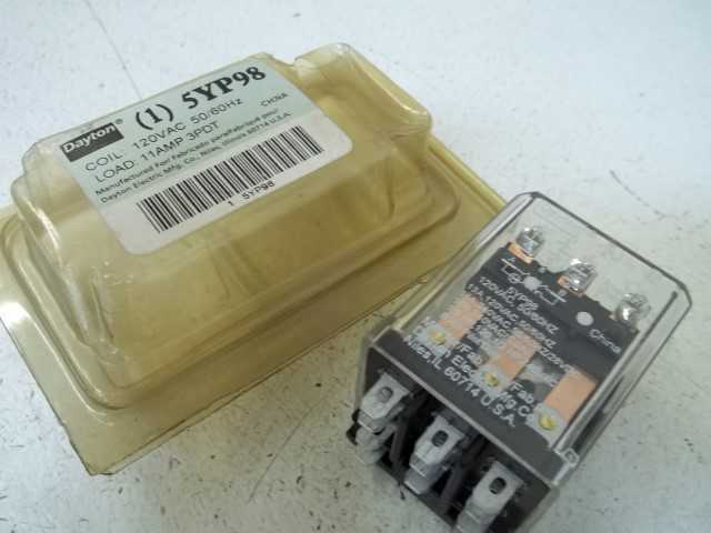 LOT OF 3 DAYTON 5YP98 SOLID STATE RELAY 120VAC 50/60HZ 11AMP *ORIGINAL PACKAGE*