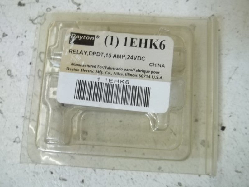 DAYTON 1EHK6 RELAY 24VDC * NEW IN ORIGINAL PACKAGE *