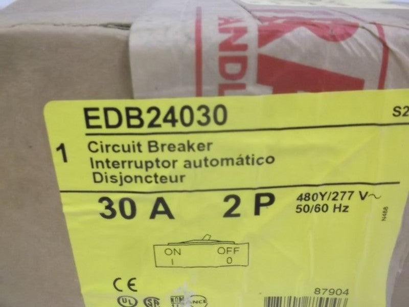 SQUARE D EDB24030 277V 30A * FACTORY SEALED *