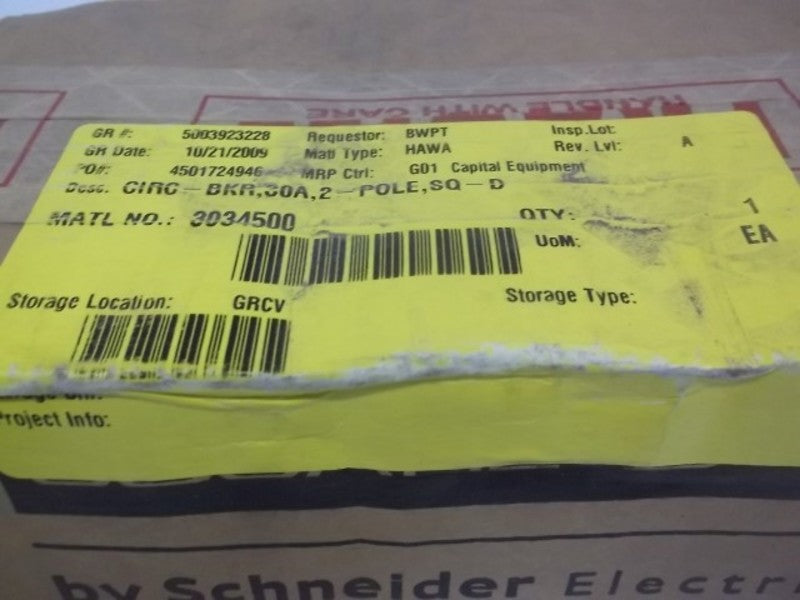 SQUARE D EDB24030 277V 30A * FACTORY SEALED *