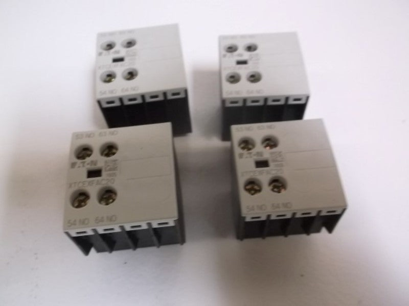 LOT OF 4 EATON XTCEXFAC20 CONTACTOR ACCESSORY FRONT AUX *NEW IN BOX*
